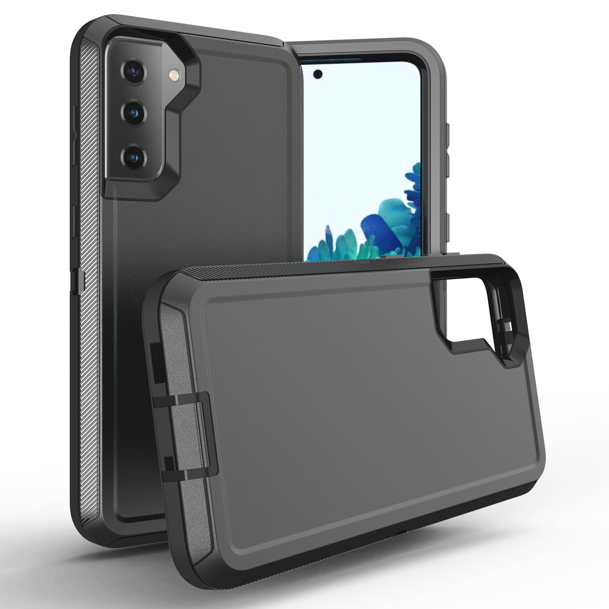 For Galaxy S21 Case Heavy Duty Defender Cover with Belt Clip TRL32