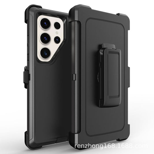For Galaxy S25 Ultra Case Heavy Duty Defender Cover with Belt Clip TRL32