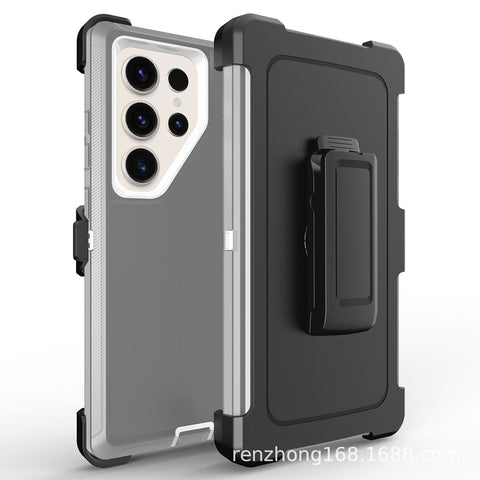 For Galaxy S25 Ultra Case Heavy Duty Defender Cover with Belt Clip TRL32