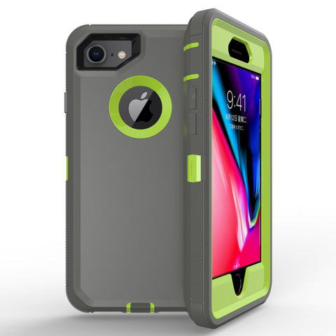 For iPhone SE2 6 7 8 Case Heavy Duty Defender Cover with Belt Clip TRL32