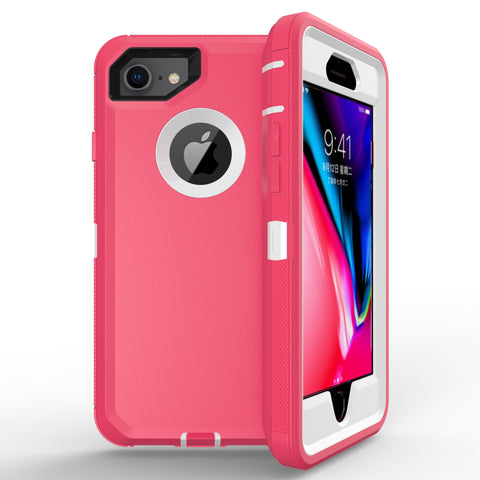 For iPhone SE2 6 7 8 Case Heavy Duty Defender Cover with Belt Clip TRL32