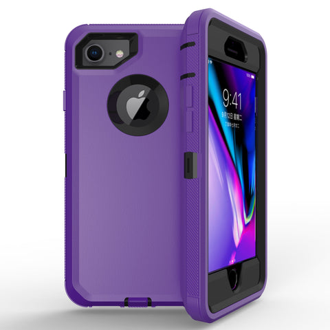 For iPhone SE2 6 7 8 Case Heavy Duty Defender Cover with Belt Clip TRL32