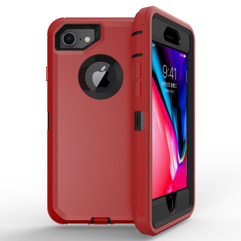 For iPhone SE2 6 7 8 Case Heavy Duty Defender Cover with Belt Clip TRL32