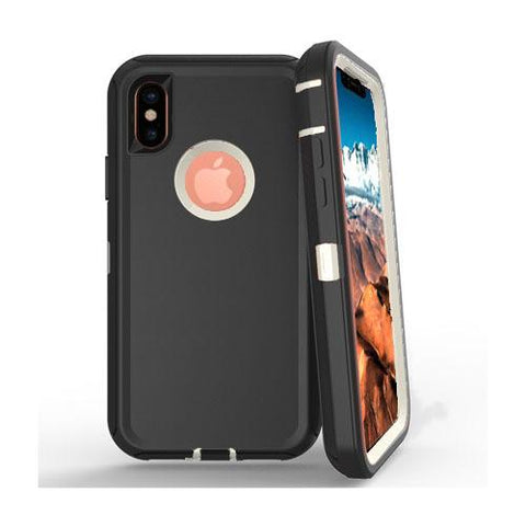 For iPhone X Xs Case Heavy Duty Defender Cover with Belt Clip TRL32