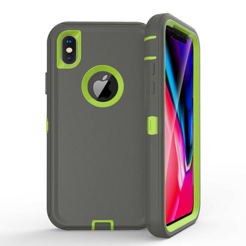 For iPhone X Xs Case Heavy Duty Defender Cover with Belt Clip TRL32