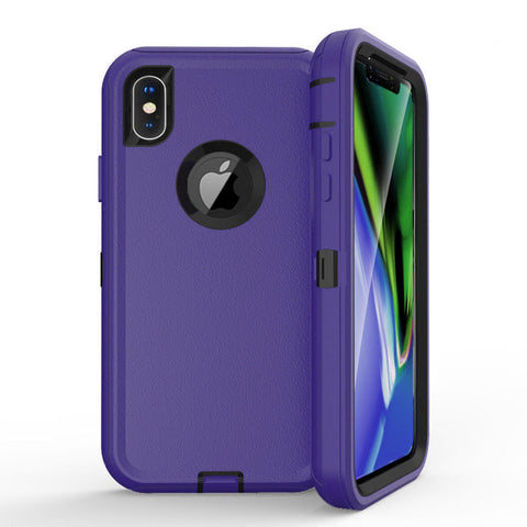 For iPhone X Xs Case Heavy Duty Defender Cover with Belt Clip TRL32