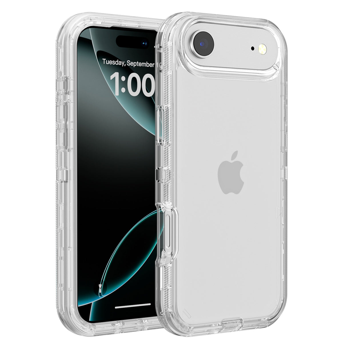 For Apple iPhone 17 Air Case Clear Heavy Duty Holster Belt Clip Cover 6.6-inch TRL55