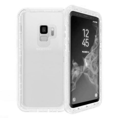 For Galaxy S9 Case Heavy Duty Defender Clear Cover with Belt Clip TRL55