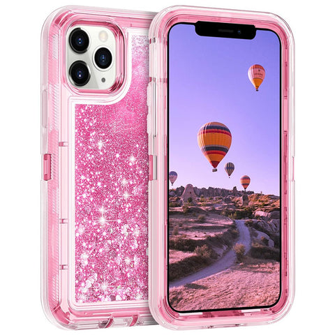 For iPhone 11 Pro Max Case Heavy Duty Defender Glitter Cover TRL56