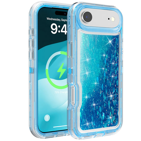 For Apple iPhone 17 Air Case Heavy Duty Shockproof Liquid Quicksand Cover 6.6-in TRL56