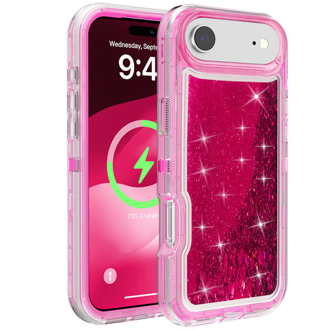 For Apple iPhone 17 Air Case Heavy Duty Shockproof Liquid Quicksand Cover 6.6-in TRL56