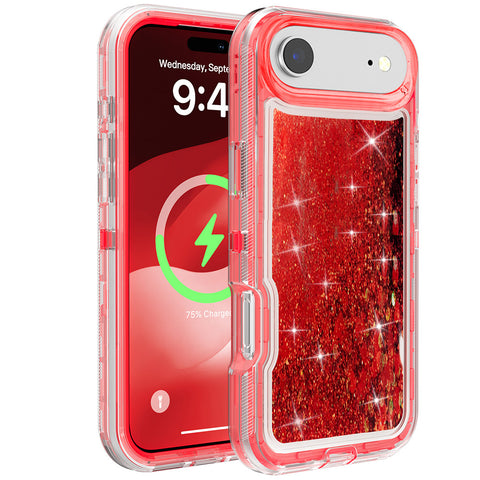 For Apple iPhone 17 Air Case Heavy Duty Shockproof Liquid Quicksand Cover 6.6-in TRL56