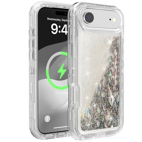For Apple iPhone 17 Air Case Heavy Duty Shockproof Liquid Quicksand Cover 6.6-in TRL56