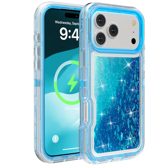 For Apple iPhone 17 Pro Max Case Heavy Duty Shockproof Quicksand Cover 6.9-inch TRL56