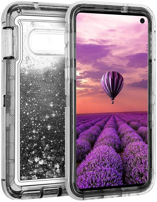 For Galaxy S10e Case Heavy Duty Defender Glitter Cover TRL56
