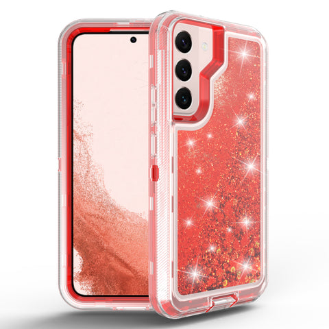 For Galaxy S23 Case Heavy Duty Defender Glitter Cover TRL56