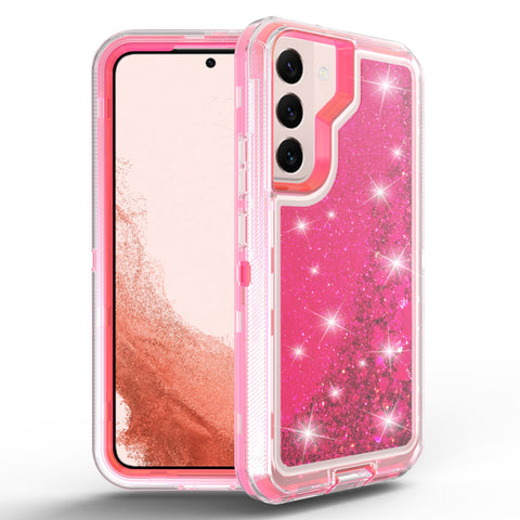 For Galaxy S22 Case Heavy Duty Defender Glitter Cover TRL56