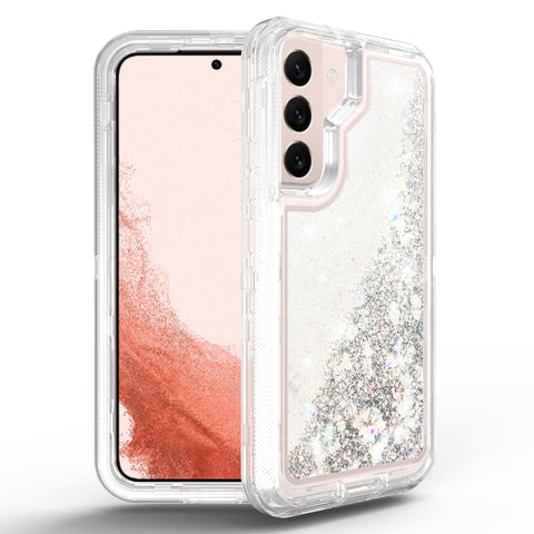 For Galaxy S22 Case Heavy Duty Defender Glitter Cover TRL56