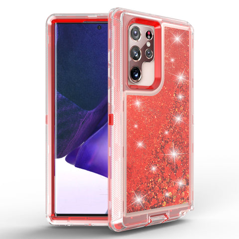 For Galaxy S23 Ultra Case Heavy Duty Defender Glitter Cover TRL56