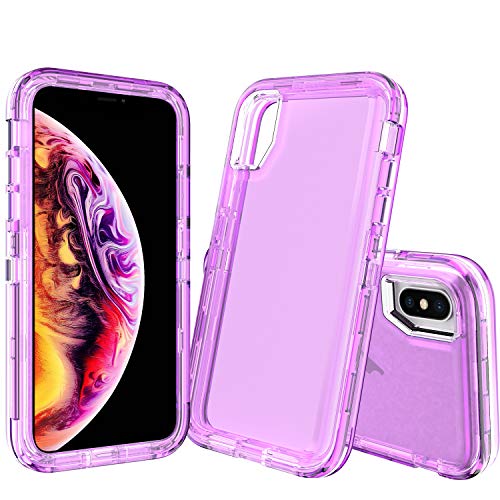 For iPhone Xs Max Case Heavy Duty Defender Transparent Cover TRL82