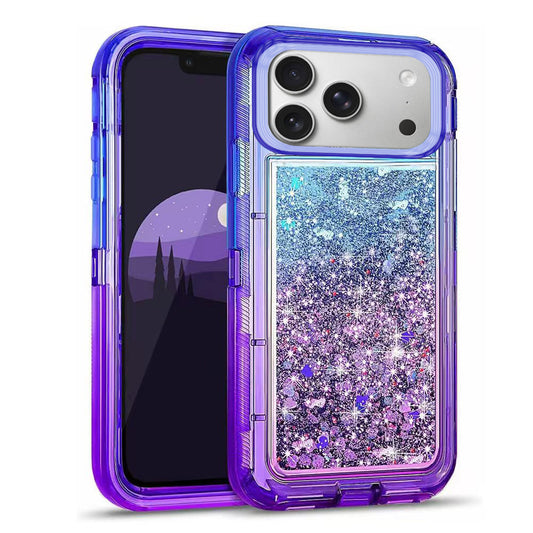 For Apple iPhone 17 Pro Max Case Heavy Duty Shockproof Liquid Glitter Cover 6.9-inch TRL85