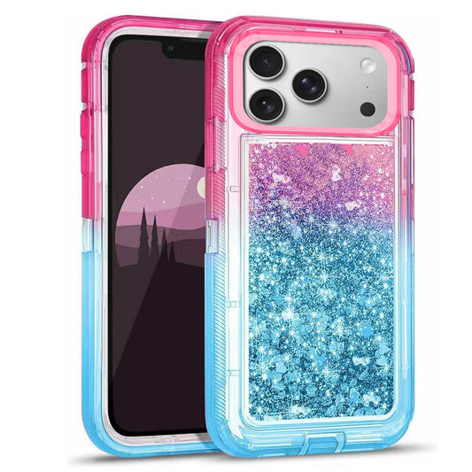 For Apple iPhone 17 Pro Max Case Heavy Duty Shockproof Liquid Glitter Cover 6.9-inch TRL85