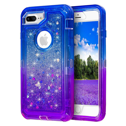 For iPhone 6 7 8 Plus Case Heavy Duty Defender Glitter Cover TRL85