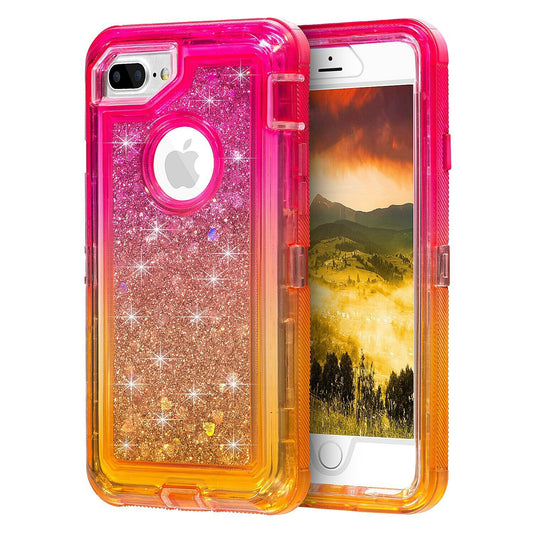 For iPhone 6 7 8 Plus Case Heavy Duty Defender Glitter Cover TRL85