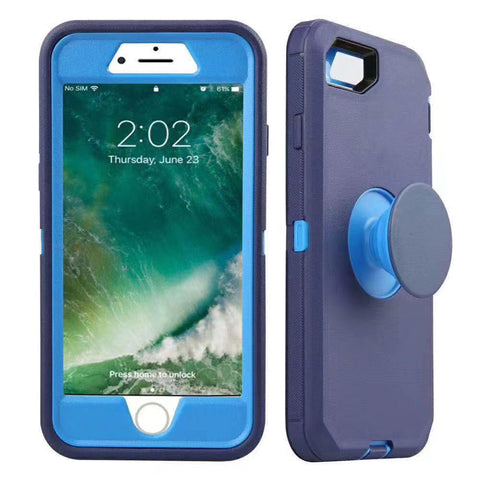 For iPhone SE2 6 7 8 Case Heavy Duty Defender with Air Kickstand Cover TRL86