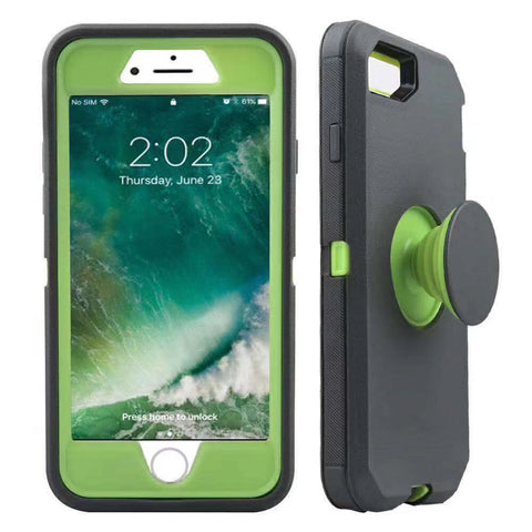 For iPhone SE2 6 7 8 Case Heavy Duty Defender with Air Kickstand Cover TRL86