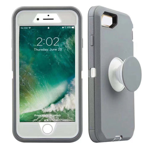 For iPhone SE2 6 7 8 Case Heavy Duty Defender with Air Kickstand Cover TRL86