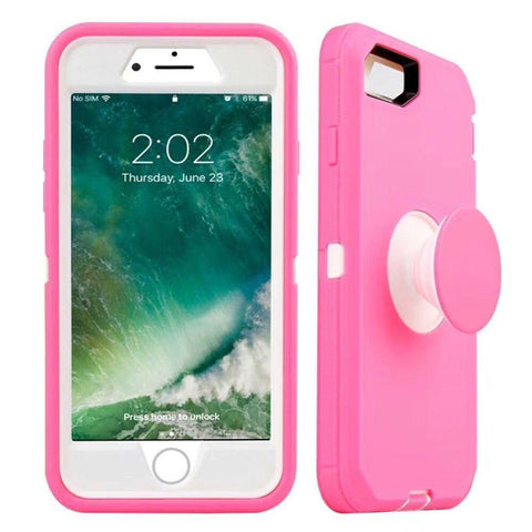 For iPhone SE2 6 7 8 Case Heavy Duty Defender with Air Kickstand Cover TRL86