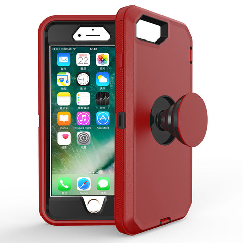 For iPhone SE2 6 7 8 Case Heavy Duty Defender with Air Kickstand Cover TRL86