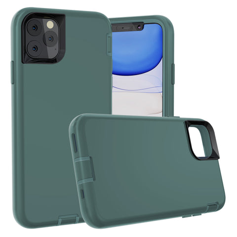 For iPhone 12 Pro Case Heavy Duty Defender Liquid Silicone Cover TRL97