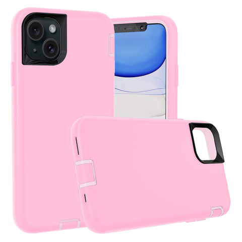 For iPhone 13 Case Heavy Duty Defender Liquid Silicone Cover TRL97