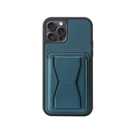 For iPhone 13 Pro Max Case with Leather Magnetic Pad Card Slot Stand Cover TWL136