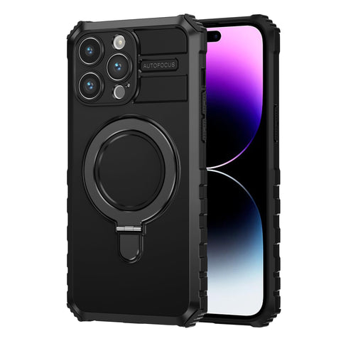 For iPhone 16 Pro Case with Magsafe Charging Stand Holder Hybrid Cover TWL145