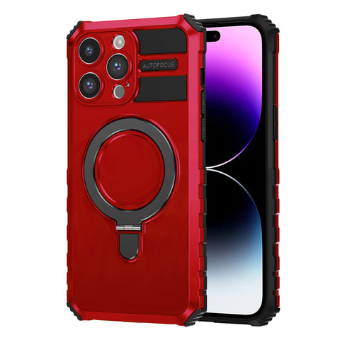 For iPhone 16 Pro Case with Magsafe Charging Stand Holder Hybrid Cover TWL145