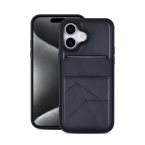 For iPhone 18 Case Multi-slot Leather Wallet Cover With Kickstand TWL155