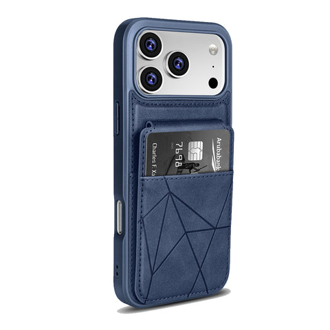 For iPhone 18 Pro Case Multi-slot Leather Wallet Cover With Kickstand TWL155