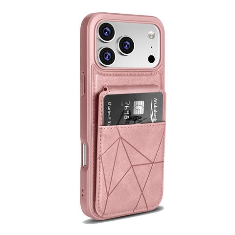 For iPhone 18 Pro Case Multi-slot Leather Wallet Cover With Kickstand TWL155