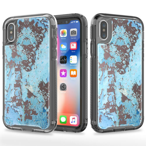 For iPhone Xs Max Case with Black Marble Pattern Cover TWL77