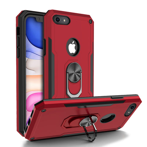 For iPhone 7 iPhone 8 Case with Magnetic Ring Holder Cover TWL89