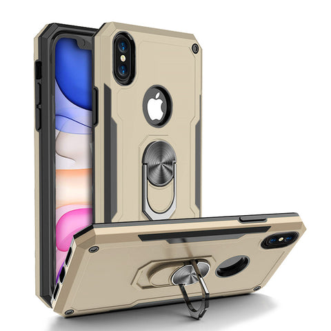 For iPhone X Xs Case with Magnetic Ring Holder Cover TWL89