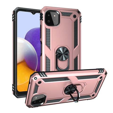 For Galaxy A22 Case with Magnetic Ring Holder Cover TWL98