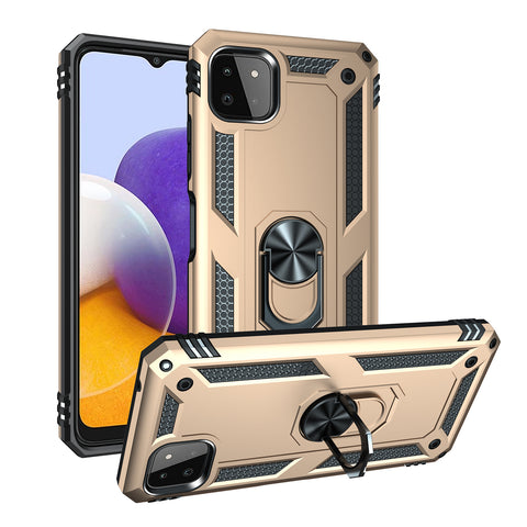 For Galaxy A22 Case with Magnetic Ring Holder Cover TWL98