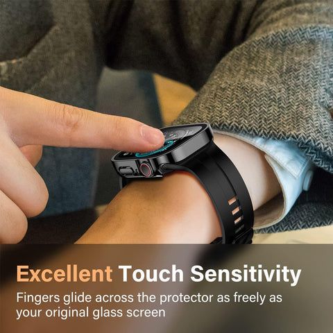 40mm Shockproof Cover Case with Tempered Glass Screen Protector For Apple Watch Series
