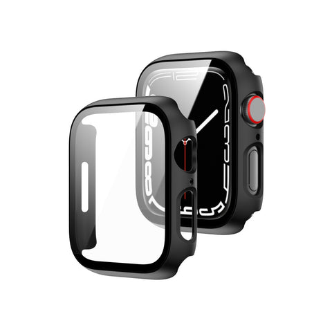 41mm Shockproof Cover Case with Tempered Glass Screen Protector For Apple Watch Series