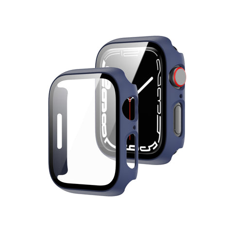 41mm Shockproof Cover Case with Tempered Glass Screen Protector For Apple Watch Series