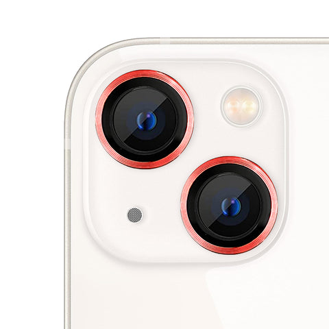 For iPhone 14 Metal Ring Camera Lens Tempered Glass Screen Protector CMA002